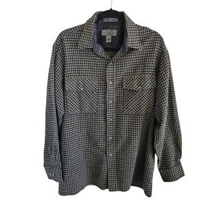 Bay Area Traders Mens Size L Casual Warm Shirt Pockets Outdoors Camping Plaid
